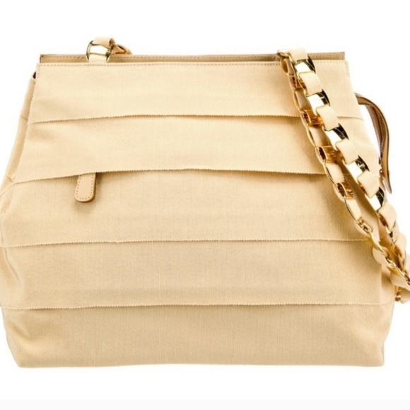 Salvatore Ferragamo Cream Shoulder Bag - Picture 1 of 7